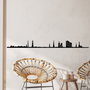 Wallity Hamburg Skyline Escultura de pared negra